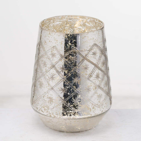 The Noel Collection Mercury Medium Etched Candle Holder Accessories Hill Interiors 