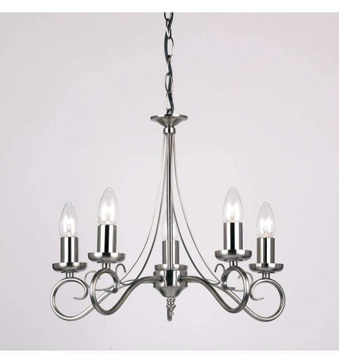 Trafford 5 Pendant Light Antique Silver Lighting Regency Studio 