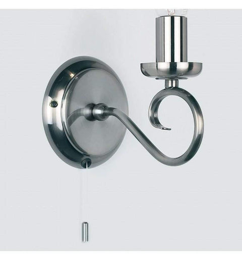 Trafford Wall Light Antique Silver Lighting Regency Studio 