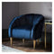 Tulip Chair Atlantic Velvet W750 x D450 x H790mm Living Regency Studio 