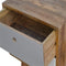 Two Tone Hand Painted Bedside Sleeping Artisan Furniture 