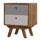 Two Tone Hand Painted Bedside Sleeping Artisan Furniture 