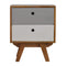 Two Tone Hand Painted Bedside Sleeping Artisan Furniture 