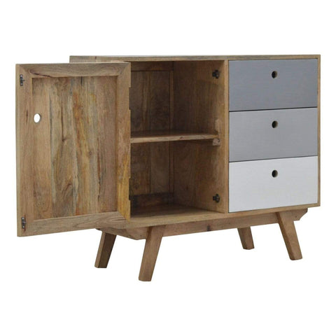 Two Tone Hand Painted Cabinet Living Artisan Furniture 