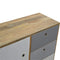 Two Tone Hand Painted Cabinet Living Artisan Furniture 