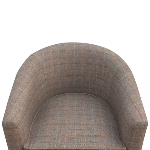 Upholstered Tweed Tub Chair Living Artisan Furniture 