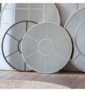 Valence Round Mirror White Mirrors Regency Studio 