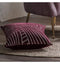 Velvet Linear Geo Cushion Claret Accessories Regency Studio 