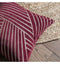 Velvet Linear Geo Cushion Claret Accessories Regency Studio 
