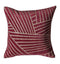 Velvet Linear Geo Cushion Claret Accessories Regency Studio 