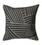 Velvet Linear Geo Cushion Grey Accessories Regency Studio 