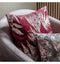 Velvet Metallic Leaves Cushion Claret Accessories Regency Studio 