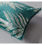 Velvet Metallic Leaves Cushion Teal Accessories Regency Studio 