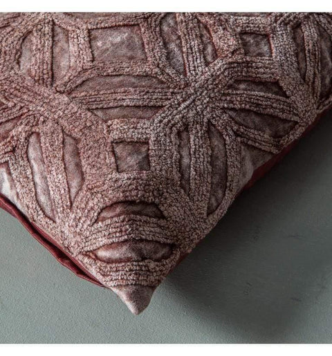 Velvet Washed Cushion Brick Accessories Regency Studio 