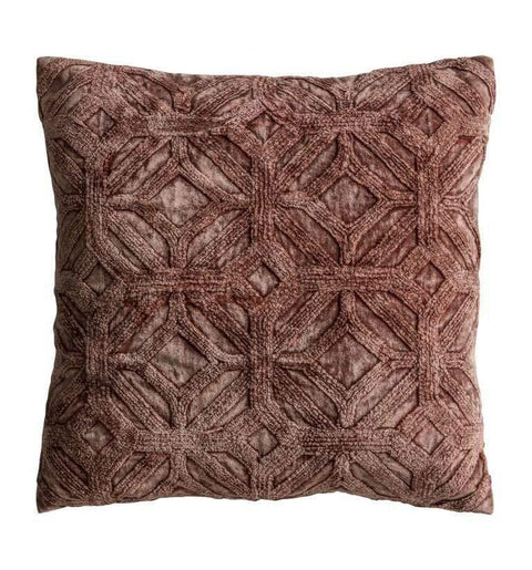 Velvet Washed Cushion Brick Accessories Regency Studio 
