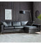 Verona Corner Chaise Black Leather Living Regency Studio 