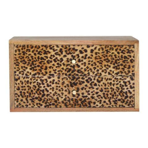 Wall Leopard Print Bedside Sleeping Artisan Furniture 