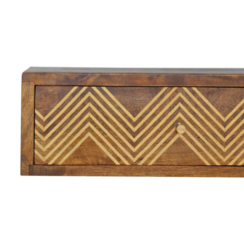 Wall Mounted Chevron Bedside Sleeping Artisan Furniture 