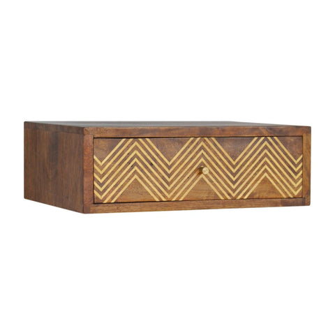 Wall Mounted Chevron Bedside Sleeping Artisan Furniture 
