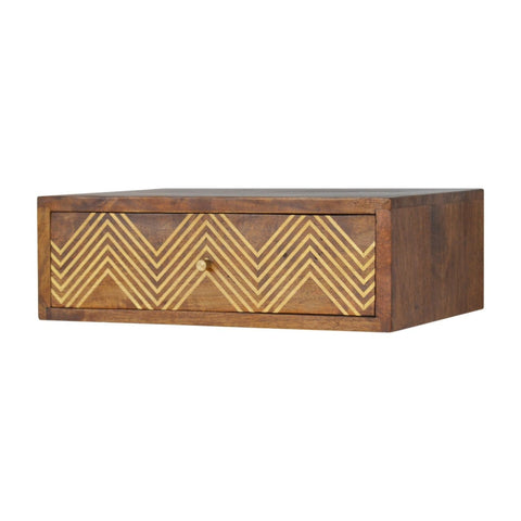 Wall Mounted Chevron Bedside Sleeping Artisan Furniture 