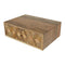 Wall Mounted Cube Carved Bedside Sleeping Artisan Furniture 