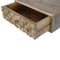 Wall Mounted Diamond Carved Bedside Sleeping Artisan Furniture 