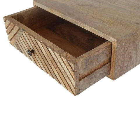 Wall Mounted Line Carving Bedside Sleeping Artisan Furniture 