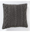 Walton Cable Knit Cushion Grey Accessories Regency Studio 