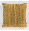 Walton Cable Knit Cushion Ochre Accessories Regency Studio 