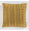 Walton Cable Knit Cushion Ochre Accessories Regency Studio 