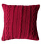 Walton Cable Knit Cushion Red Accessories Regency Studio 