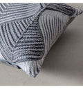 Wave Tonal Embroidered Cushion Grey Accessories Regency Studio 