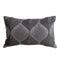 Wave Tonal Embroidered Cushion Grey Accessories Regency Studio 