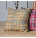 Wetherby Check Cushion Ochre Accessories Regency Studio 