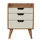 White Painted Bedside Sleeping Artisan Furniture 