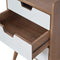 White Painted Bedside Sleeping Artisan Furniture 