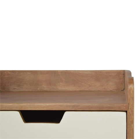 White Painted Bedside Sleeping Artisan Furniture 