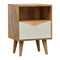 White Painted Envelope Drawer Bedside Sleeping Artisan Furniture 