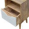 White Painted Envelope Drawer Bedside Sleeping Artisan Furniture 