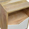 White Painted Envelope Drawer Bedside Sleeping Artisan Furniture 