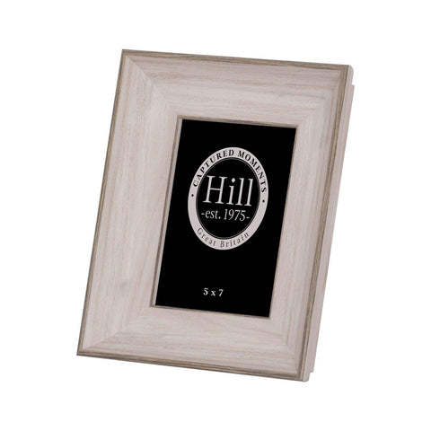White Washed Wood Photo Frame 5X7 Accessories Hill Interiors 