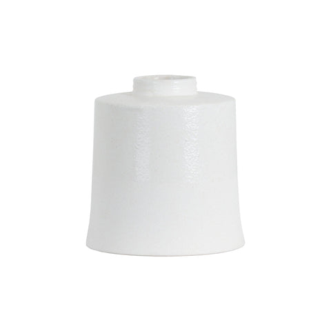 White With Grey Detail Large Cylindrical Ceramic Vase Accessories Hill Interiors 