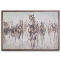 Wild Horses On Cement Board With Frame Accessories Hill Interiors 