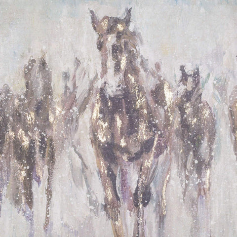 Wild Horses On Cement Board With Frame Accessories Hill Interiors 