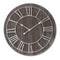 Wooden Clock With Contrasting Nickel Detail Accessories Hill Interiors 