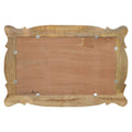 Wooden Hand Carved Oblong Frame with Mirror Mirrors Artisan Furniture 