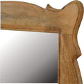 Wooden Hand Carved Oblong Frame with Mirror Mirrors Artisan Furniture 