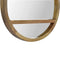 Wooden Round Mirror with 1 Shelf Mirrors Artisan Furniture 