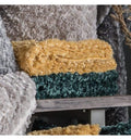 Woodlander Faux Fur Throw Teal Accessories Regency Studio 