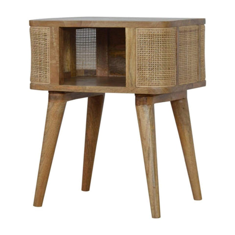 Woven Open Slot Bedside Sleeping Artisan Furniture 